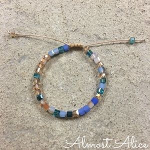 Boho Cube Crystal Bracelet